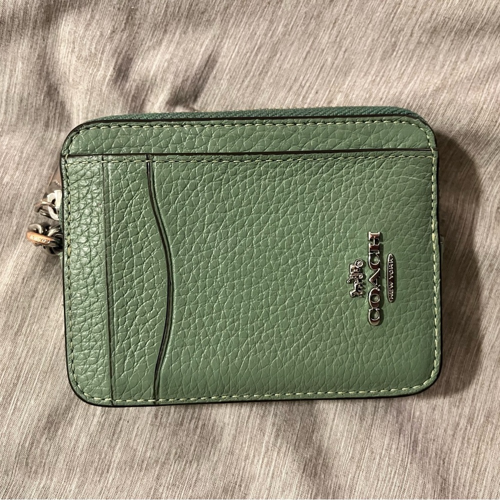 Coach zip card case